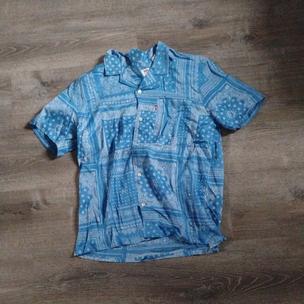 Levi's Bandana Print Short Sleeve Shirt - Relaxed Fit